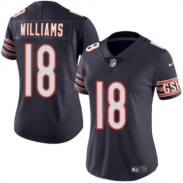Women's Chicago Bears #18 Caleb Williams Navy 2024 Draft Vapor Stitched Jersey Dzhi,We sell and wholesale Women's Chicago Bears #18 Caleb Williams Navy 2024 Draft Vapor Stitched Jersey Dzhi on line form chian!